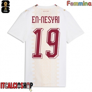 Marocco Youssef En-Nesyri #19 Seconda Maglia Femmina Mondiali 2026 Manica Corta